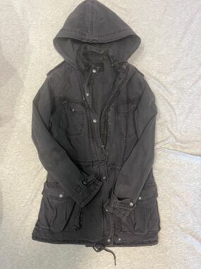 Talula Black Lightweight Hooded Jacket